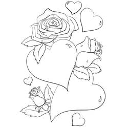 Coloriage Roses (Nature et saisons) #176489 à imprimer et colorier