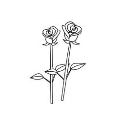 Coloriage Roses (Nature et saisons) #176495 à imprimer et colorier