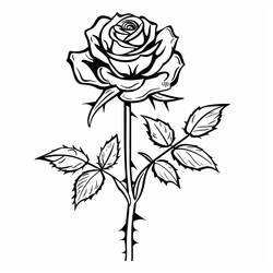 Coloriage Roses (Nature et saisons) #218712 à imprimer et colorier