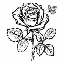 Coloriage Roses (Nature et saisons) #218718 à imprimer et colorier