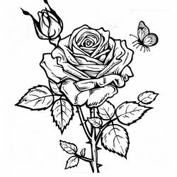 Coloriage Roses (Nature et saisons) #218725 à imprimer et colorier