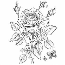 Coloriage Roses (Nature et saisons) #218726 à imprimer et colorier