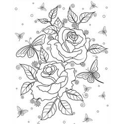 Coloriage Roses (Nature et saisons) #218727 à imprimer et colorier