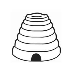 Coloriage Ruche (Nature et saisons) #221614 à imprimer et colorier