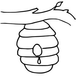 Coloriage Ruche (Nature et saisons) #221615 à imprimer et colorier