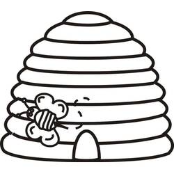 Coloriage Ruche (Nature et saisons) #221629 à imprimer et colorier