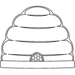 Coloriage Ruche (Nature et saisons) #221633 à imprimer et colorier