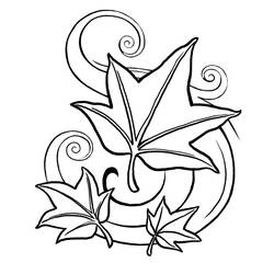 Dessin à colorier: Saison Automne (Nature et saisons) #164042 - Coloriages à Imprimer Gratuits