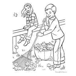 Dessin à colorier: Saison Automne (Nature et saisons) #164099 - Coloriages à Imprimer Gratuits