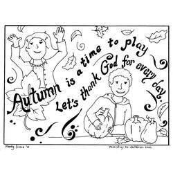 Dessin à colorier: Saison Automne (Nature et saisons) #164111 - Coloriages à Imprimer Gratuits