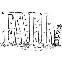 Coloriage Saison Automne (Nature et saisons) #164114 à imprimer et colorier