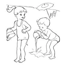 Dessin à colorier: Saison Été (Nature et saisons) #165113 - Coloriages à Imprimer Gratuits