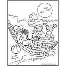 Dessin à colorier: Saison Été (Nature et saisons) #165132 - Coloriages à Imprimer Gratuits