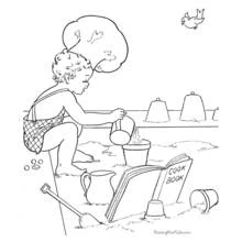 Dessin à colorier: Saison Été (Nature et saisons) #165134 - Coloriages à Imprimer Gratuits