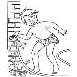 Coloriage Saison Été (Nature et saisons) #165175 à imprimer et colorier