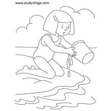 Coloriage Saison Été (Nature et saisons) #165227 à imprimer et colorier