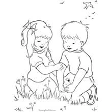 Dessin à colorier: Saison Été (Nature et saisons) #165241 - Coloriages à Imprimer Gratuits