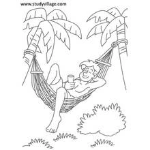 Dessin à colorier: Saison Été (Nature et saisons) #165333 - Coloriages à Imprimer Gratuits