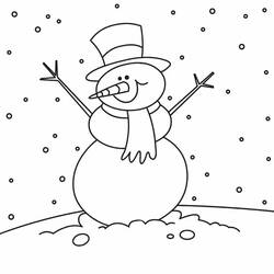 Dessin à colorier: Saison Hiver (Nature et saisons) #164403 - Coloriages à Imprimer Gratuits