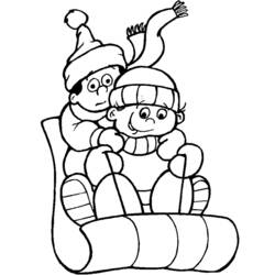 Dessin à colorier: Saison Hiver (Nature et saisons) #164406 - Coloriages à Imprimer Gratuits