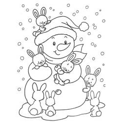 Dessin à colorier: Saison Hiver (Nature et saisons) #164411 - Coloriages à Imprimer Gratuits