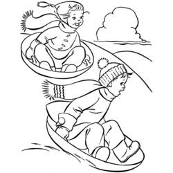 Dessin à colorier: Saison Hiver (Nature et saisons) #164419 - Coloriages à Imprimer Gratuits