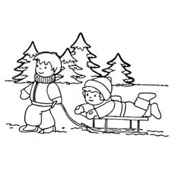 Dessin à colorier: Saison Hiver (Nature et saisons) #164425 - Coloriages à Imprimer Gratuits