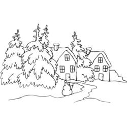 Dessin à colorier: Saison Hiver (Nature et saisons) #164448 - Coloriages à Imprimer Gratuits