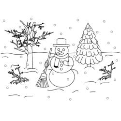 Dessin à colorier: Saison Hiver (Nature et saisons) #164453 - Coloriages à Imprimer Gratuits