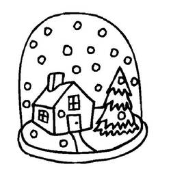 Dessin à colorier: Saison Hiver (Nature et saisons) #164481 - Coloriages à Imprimer Gratuits