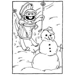 Coloriage Saison Hiver (Nature et saisons) #164484 à imprimer et colorier