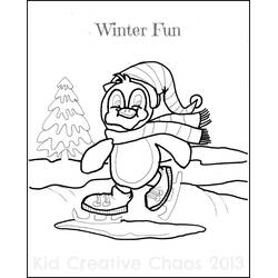 Dessin à colorier: Saison Hiver (Nature et saisons) #164487 - Coloriages à Imprimer Gratuits