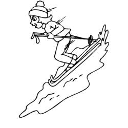 Coloriage Saison Hiver (Nature et saisons) #164495 à imprimer et colorier