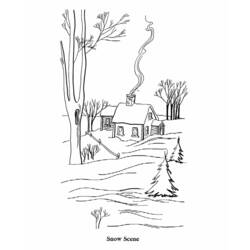 Dessin à colorier: Saison Hiver (Nature et saisons) #164568 - Coloriages à Imprimer Gratuits
