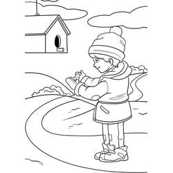 Dessin à colorier Saison Hiver (Nature et saisons) #181198, gratuit à imprimer
