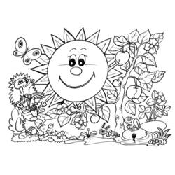 Dessin à colorier: Saison Printemps (Nature et saisons) #164757 - Coloriages à Imprimer Gratuits