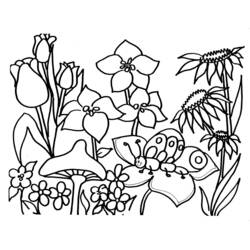 Dessin à colorier: Saison Printemps (Nature et saisons) #164761 - Coloriages à Imprimer Gratuits