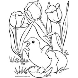 Dessin à colorier: Saison Printemps (Nature et saisons) #164776 - Coloriages à Imprimer Gratuits