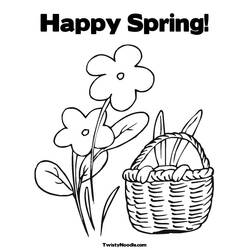 Dessin à colorier: Saison Printemps (Nature et saisons) #164793 - Coloriages à Imprimer Gratuits