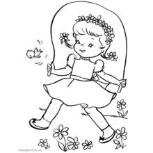 Coloriage Saison Printemps (Nature et saisons) #164845 à imprimer et colorier