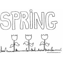 Dessin à colorier: Saison Printemps (Nature et saisons) #164906 - Coloriages à Imprimer Gratuits