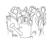 Coloriage Saison Printemps (Nature et saisons) #164951 à imprimer et colorier