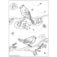 Coloriage Saison Printemps (Nature et saisons) #164985 à imprimer et colorier