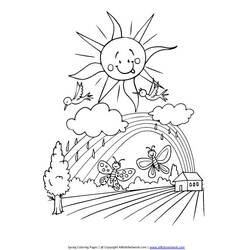 Dessin à colorier: Saison Printemps (Nature et saisons) #165004 - Coloriages à Imprimer Gratuits