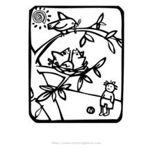 Coloriage Saison Printemps (Nature et saisons) #165062 à imprimer et colorier