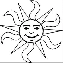 Coloriage Soleil (Nature et saisons) #157914 à imprimer et colorier