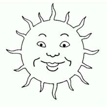 Coloriage Soleil (Nature et saisons) #157935 à imprimer et colorier