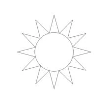 Coloriage Soleil (Nature et saisons) #157936 à imprimer et colorier