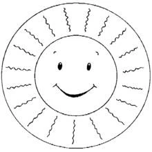 Coloriage Soleil (Nature et saisons) #157939 à imprimer et colorier