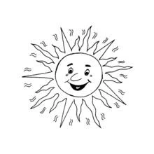 Coloriage Soleil (Nature et saisons) #157961 à imprimer et colorier